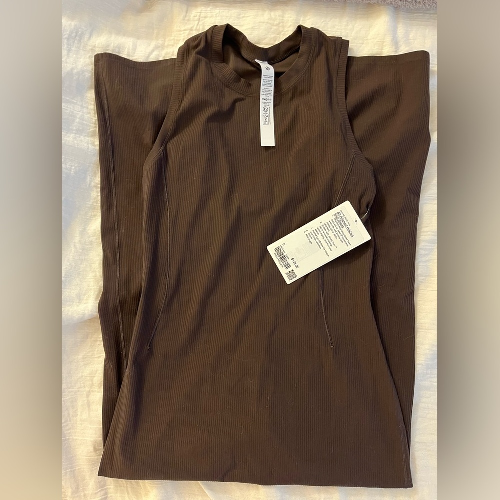 NWT Lululemon All Aligned Ribbed MIDI Dress